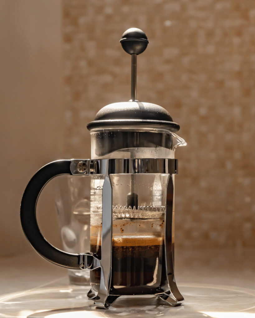 caffettiera a stantuffo