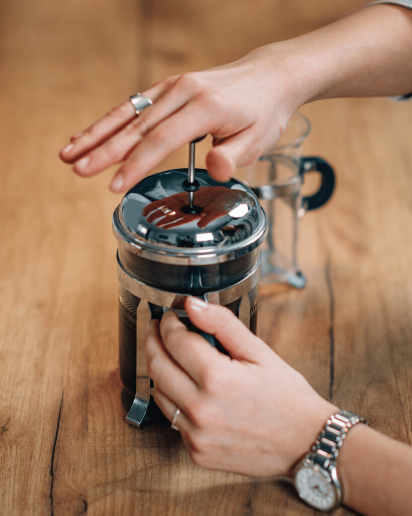 caffettiera a stantuffo