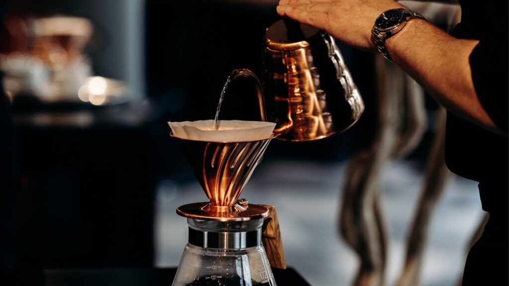 préparation en filtration douce d'un café de spécialité