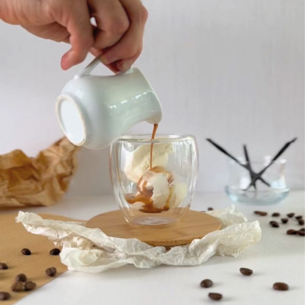 Dessert affogato au café Malongo