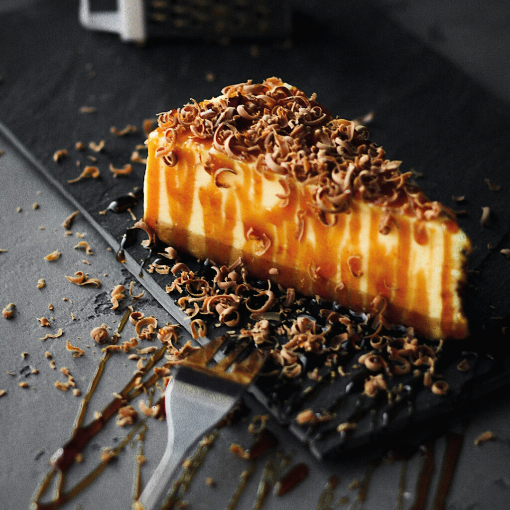 Dessert cheesecake au café

