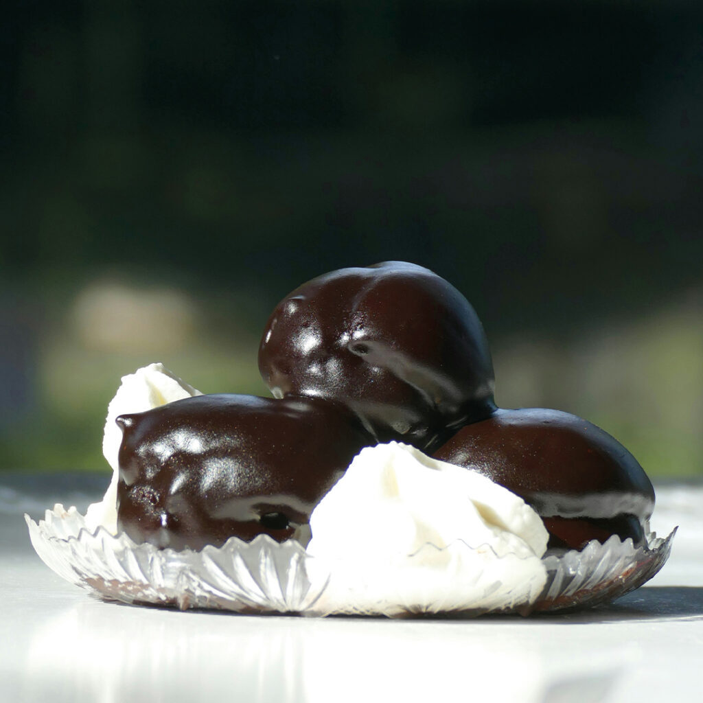 Dessert profiteroles au café Malongo