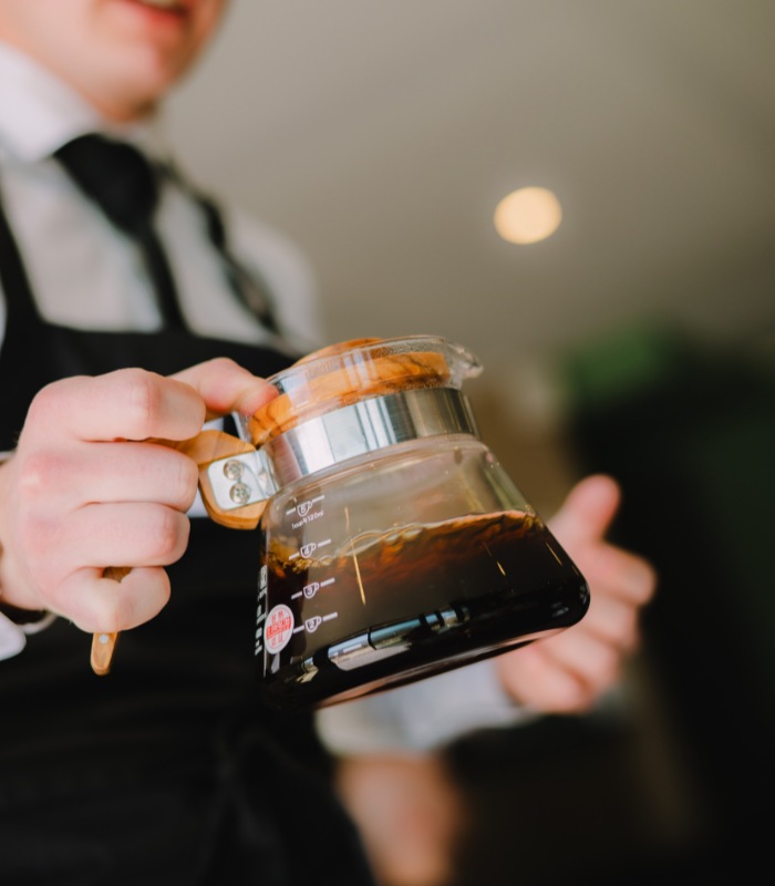 Filtration V60 lors du Concours Malongo