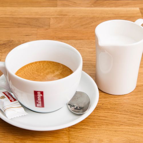 café crème et son lait chaud 