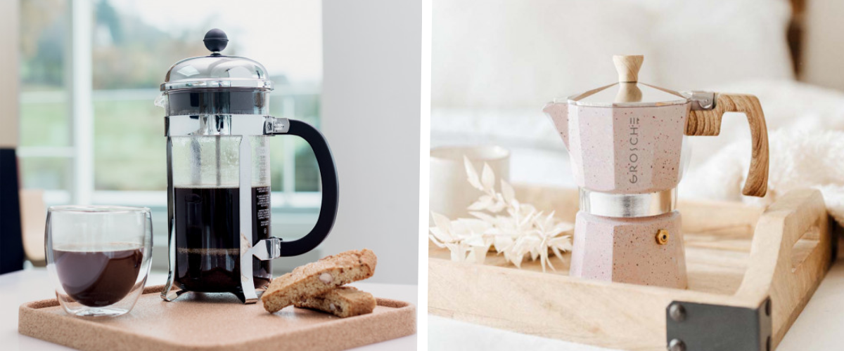 Cafetière piston et cafetière italienne