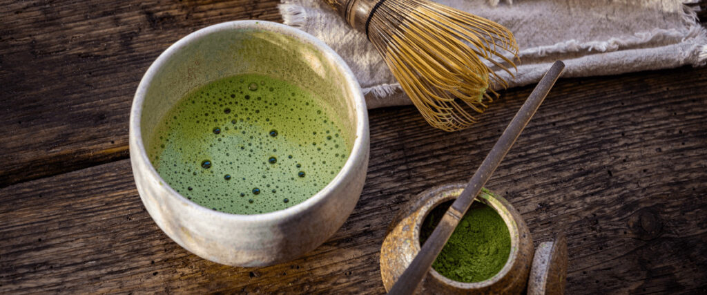 image d'une préparation d'un matcha