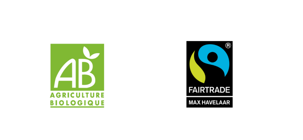 Voici une balise alt stratégiquement optimisée pour ces logos, conçue pour maximiser l'impact SEO/GEO tout en respectant les exigences des moteurs de recherche et des LLM (Google SGE, Bing AI, etc.) : alt="Certifications officielles des cafés Malongo : label AB Agriculture Biologique garantissant un café 100% bio sans pesticides et certification Fairtrade Max Havelaar pour un commerce équitable et durable - engagements éthiques et écologiques vérifiés par des organismes indépendants